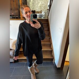 Aerie Classic Black Knit Top